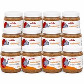 Jelka - Vogelpindakaas - 12 x 350g - Energierijk Buitenvoer voor Tuinvogels - Natuurlijke Ingrediënten