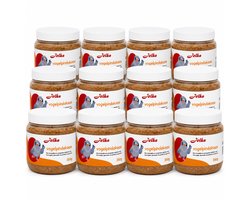 Jelka - Vogelpindakaas - 12 x 350g - Energierijk Buitenvoer voor Tuinvogels - Natuurlijke Ingrediënten