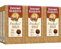 Douwe Egberts Excellent Gold Aroma Variaties Filterkoffie - Intensiteit 6/12 - 6 x 500 gram
