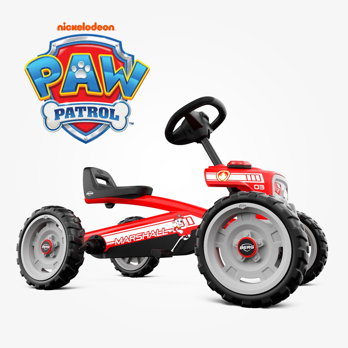BERG Buzzy PAW Patrol® Marshall Skelter - 2+ jaar - Verstelbare Stoel - Anti-lek EVA banden - Rood — afbeelding 6