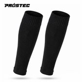 Prostec Voetbalsokken Zonder Voet - Sok Sleeve - Met Grip - 40-46 - Zwart