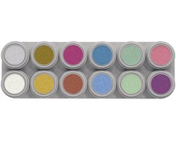 Grimas - Water make-up - Palet P - Parelmoer - 12x2,5ml