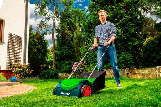 Verticuteer Machine 1400w 48L Opvangbak, Werk Wijdte 380mm, Hoogte instelbaar 3-12mm, 7 Messen — afbeelding 5