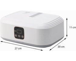 Draagbare Elektrische Droger – Opvouwbare 600W Warmtepompdroger met Timer – Elektrische Kledingdroger – Geschikt voor Appartementen, Huis, Reizen