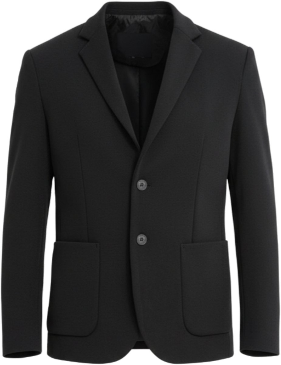 OMBRE Blazer - Regular Fit - Lange Mouw - Knopen Zwart L