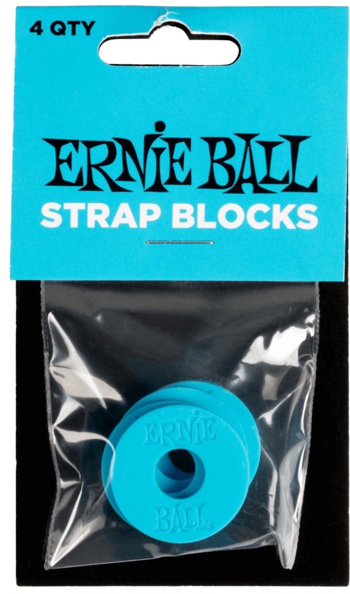 Ernie Ball 5619 Strap Blocks Blauw 4-Pack
