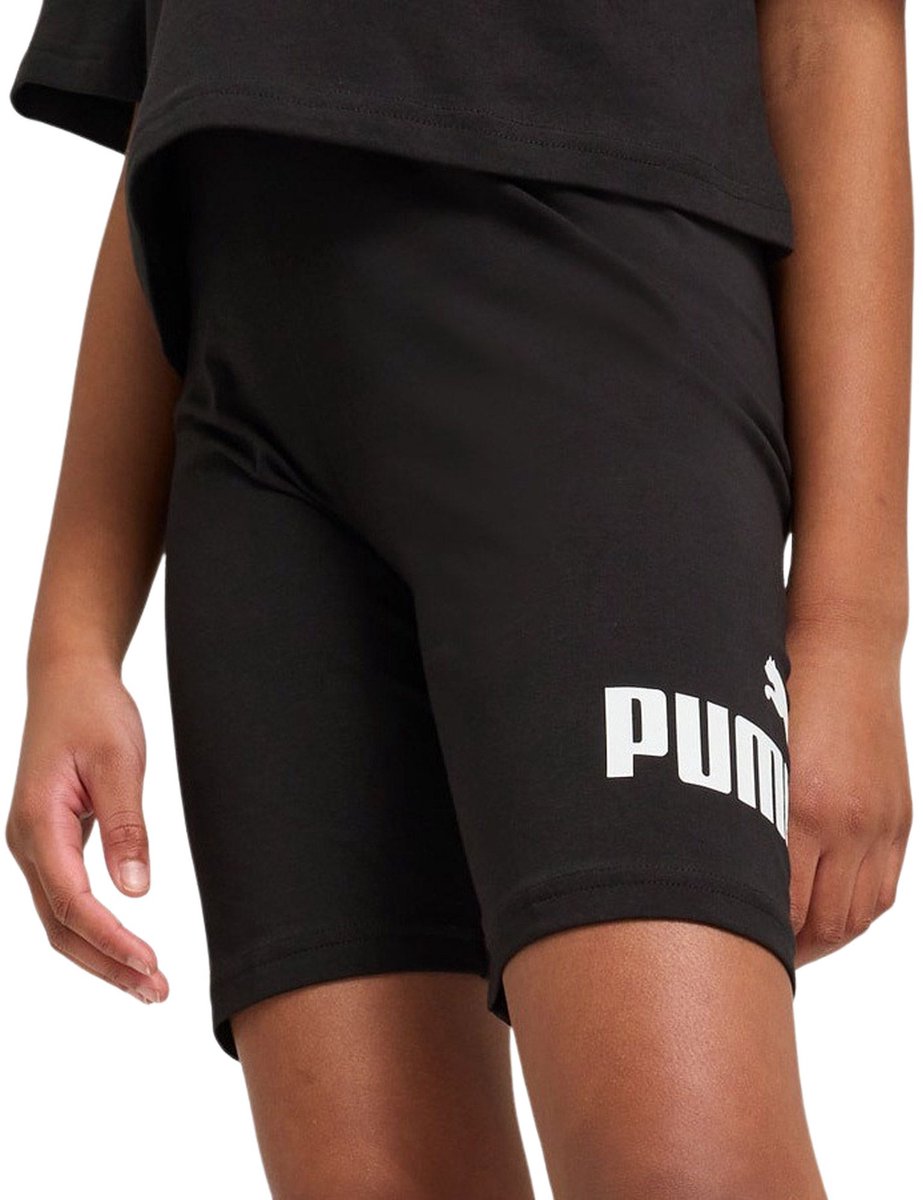 Puma Essentials No. 1 Logo Short Legging Meisjes Zwart