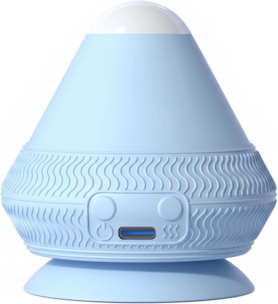 Massagebal - Spierontspanningsbal - Spierverlichting - Verwarming en Trillingen - 8 x 8 x 8 cm - Hemelsblauw