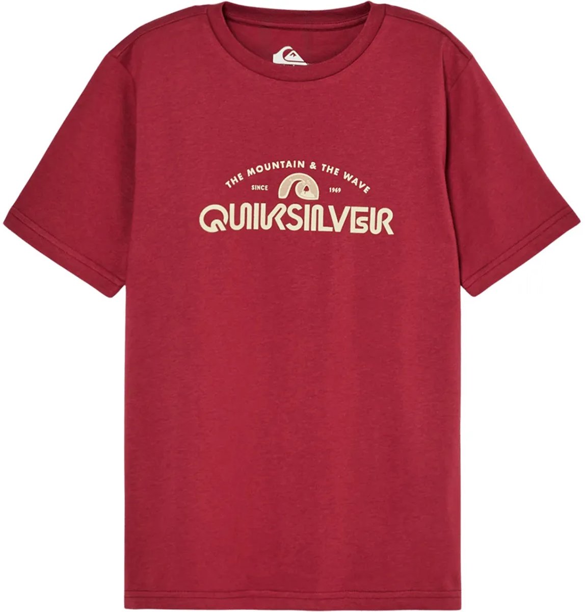 Quiksilver Evo Vista Logo T-shirt Met Korte Mouwen 10 Years Jongen Rood