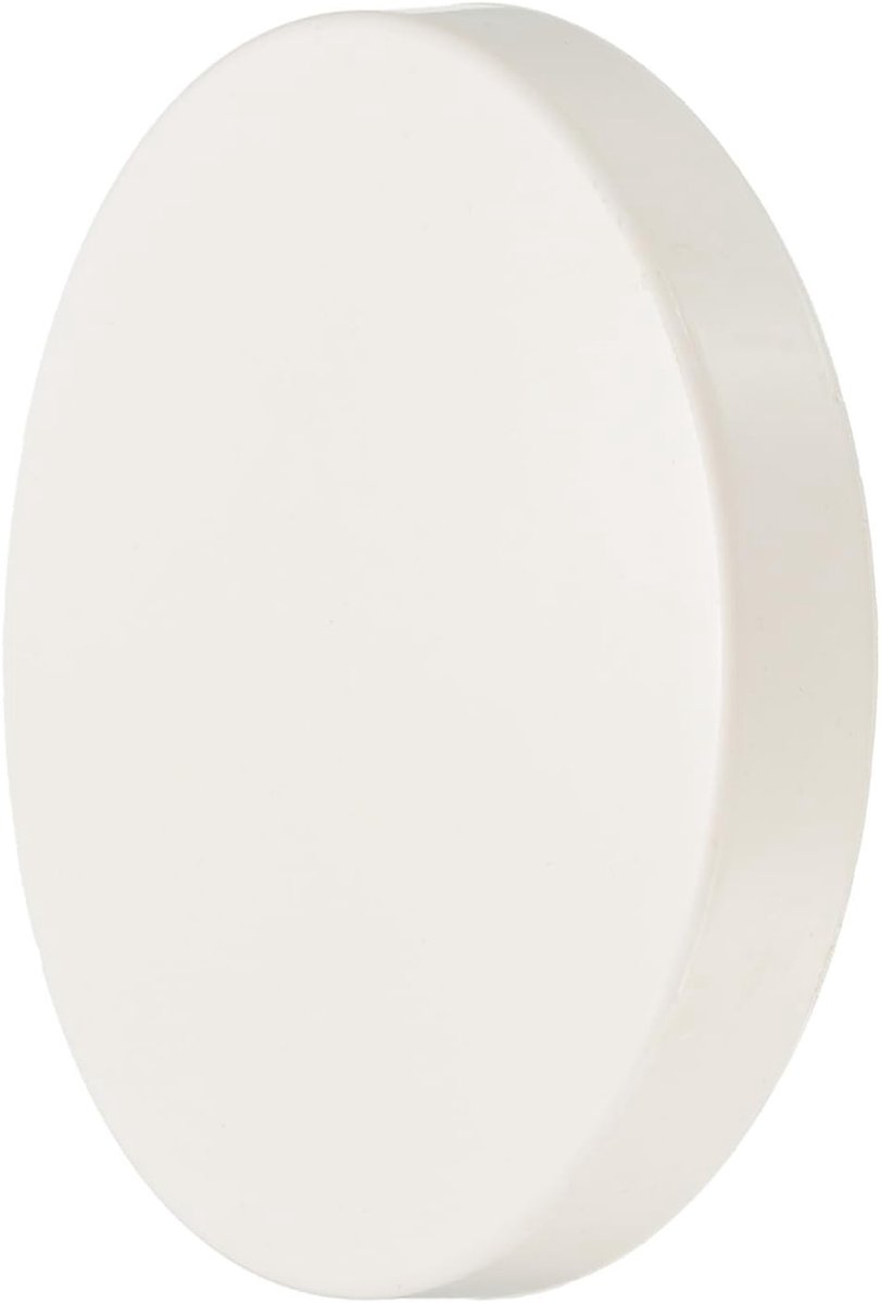 PVC Eindkap voor Ronde Buizen, Vervangingsstuk voor Tuinirrigatie en Watersystemen (Wit, voor 160mm ID)