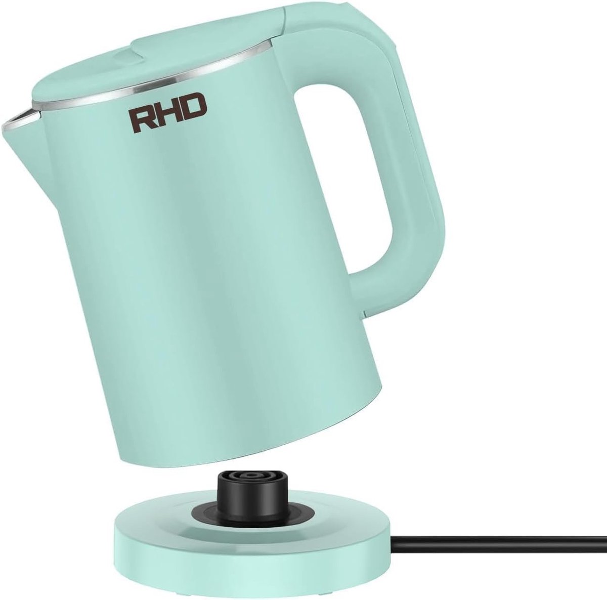 Kleine Waterkoker - Roestvrijstaal - 1000W Snel Koken - Veiligheidsfuncties - Voor Thuis en Reizen