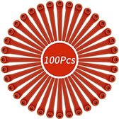 100 stuks kunststof messen, geschikt voor Gardena EasyCut 23/18V grastrimmer