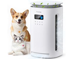 Provirtec Pawtent AP-12 Luchtzuiveraar voor huisdieren | H13 HEPA filter tegen huisdierhaar, dander en kattenbakgeur, drievoudige geurbestrijding voor honden- en kattenhuizen