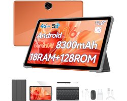Blackview ZENO5 Tablet - 32GB RAM - 128GB ROM- 8300mAh- Android 16 - Oranje
