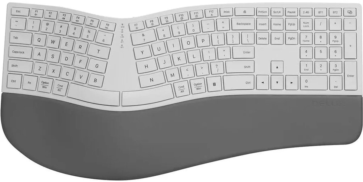 Delux GM909 Ergonomic Split - Wit