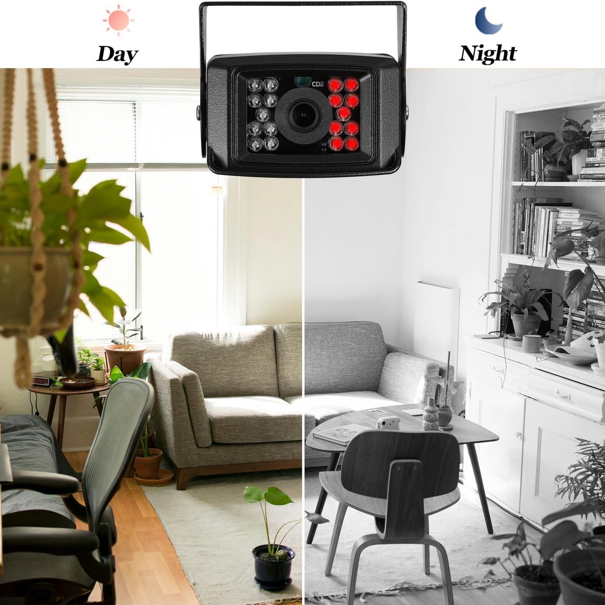 SnelShoppen - 5MP POE IP Camera UltraHD Mini Beveiligingscamera Binnen met 10M IR Nachtzicht, IP65 Waterdicht, 3.6mm Lens, Bewegingsdetectie, Smartpho