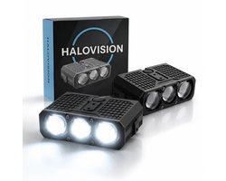 Halovision Turbo LED Grill Verlichting - Set van 2 Triple Lens Matrix Laser Lampen 70W/100W - Auto en Offroad Voertuigen 12V-24V Combo Beam IP68