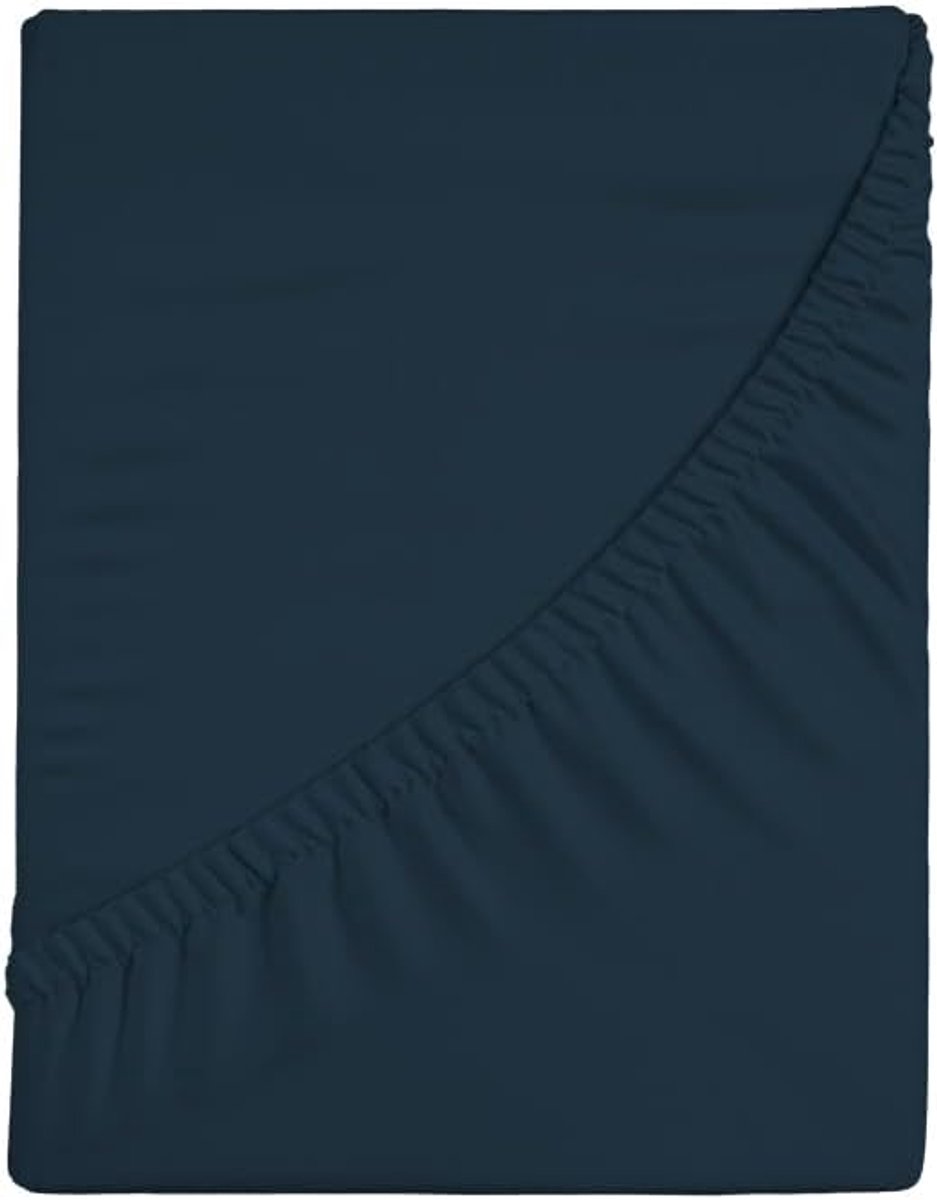 SnelShoppen - Fitted Sheet 100% Katoen 180x200cm Roze - Maxi Hoek 30cm - Katoenen Hoeslaken voor Dubbel Bed - Comfortabel en Stijlvol