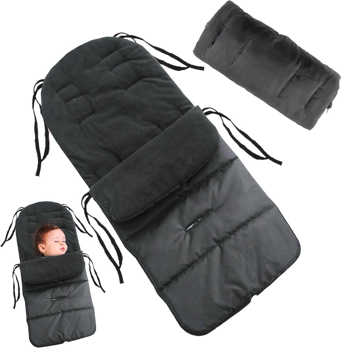 SnelShoppen - Winter Kinderwagenzak, Universele Buggy Cover, Slaapzak en Thermische Voetenzak voor Kinderwagen - Zacht Polar Fleece, Ideaal voor Koude