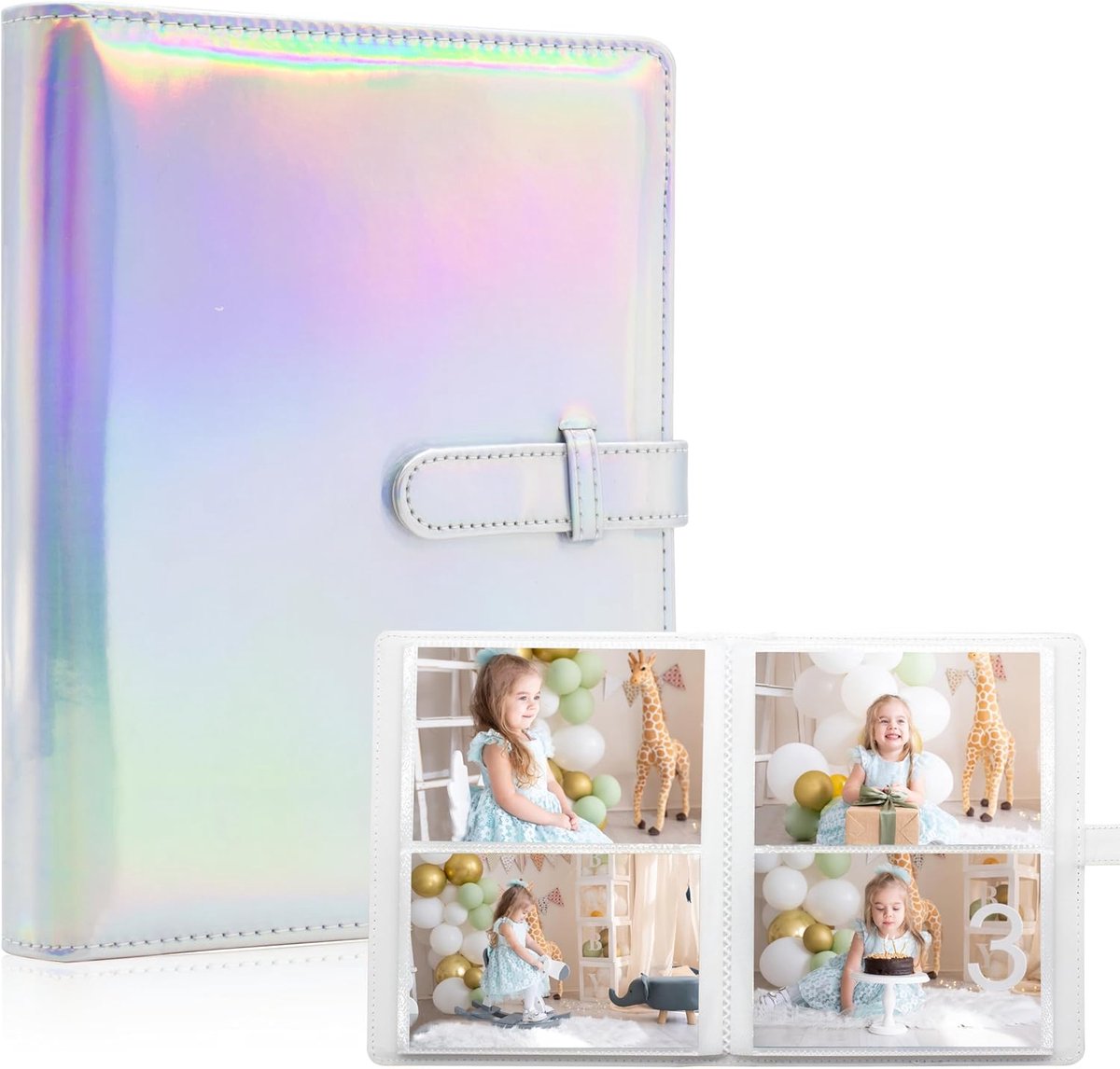 SnelShoppen - Photo Album 15 x 10 cm - 152 Compartimenten - Vegan Leer - Geheugen Album Boek - Perfect voor Familie, Bruiloft, Jongens, Meisjes en Bab
