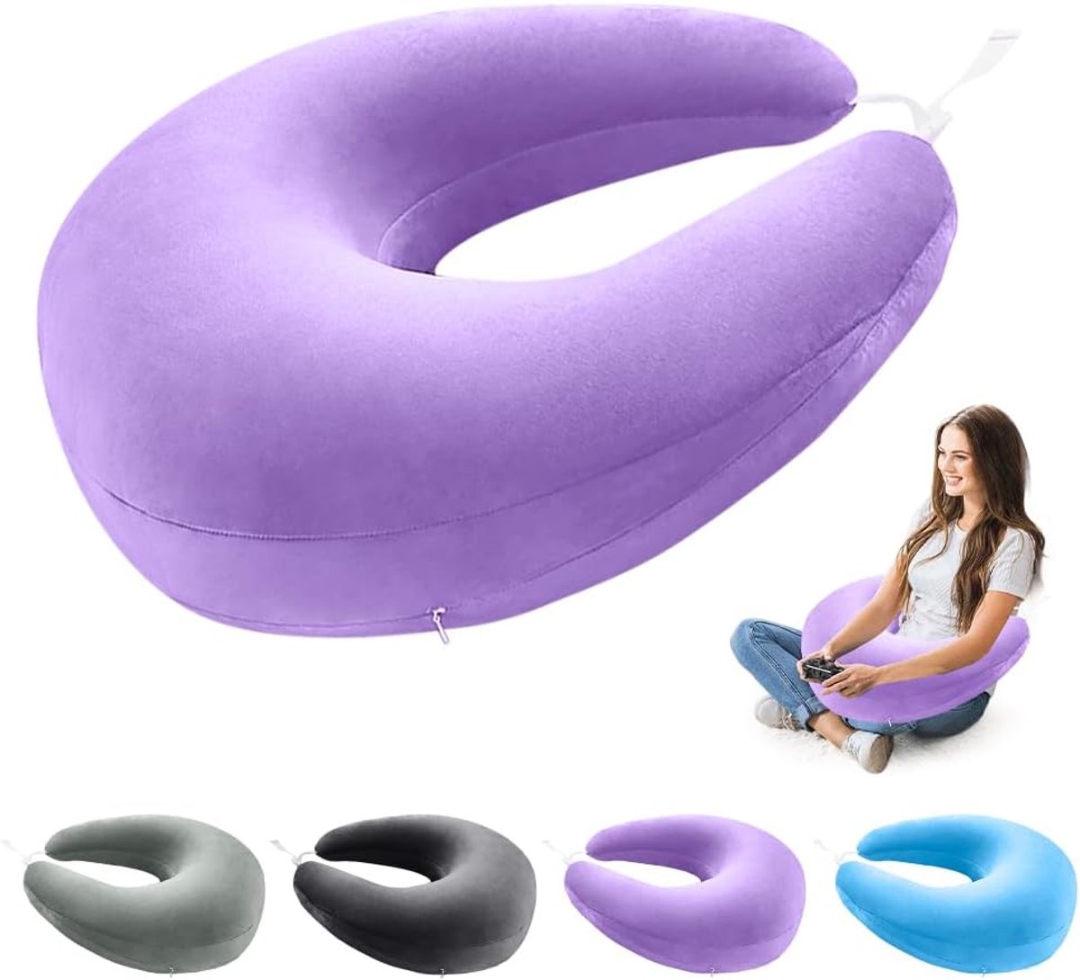 SnelShoppen - Ergonomisch Crealis Kussen, Lees Kussen, Draagbaar Haak Kussen, Ondersteunend Kussen, Lichtgewicht Gaming Arm Kussen voor Lezen, Spelen,