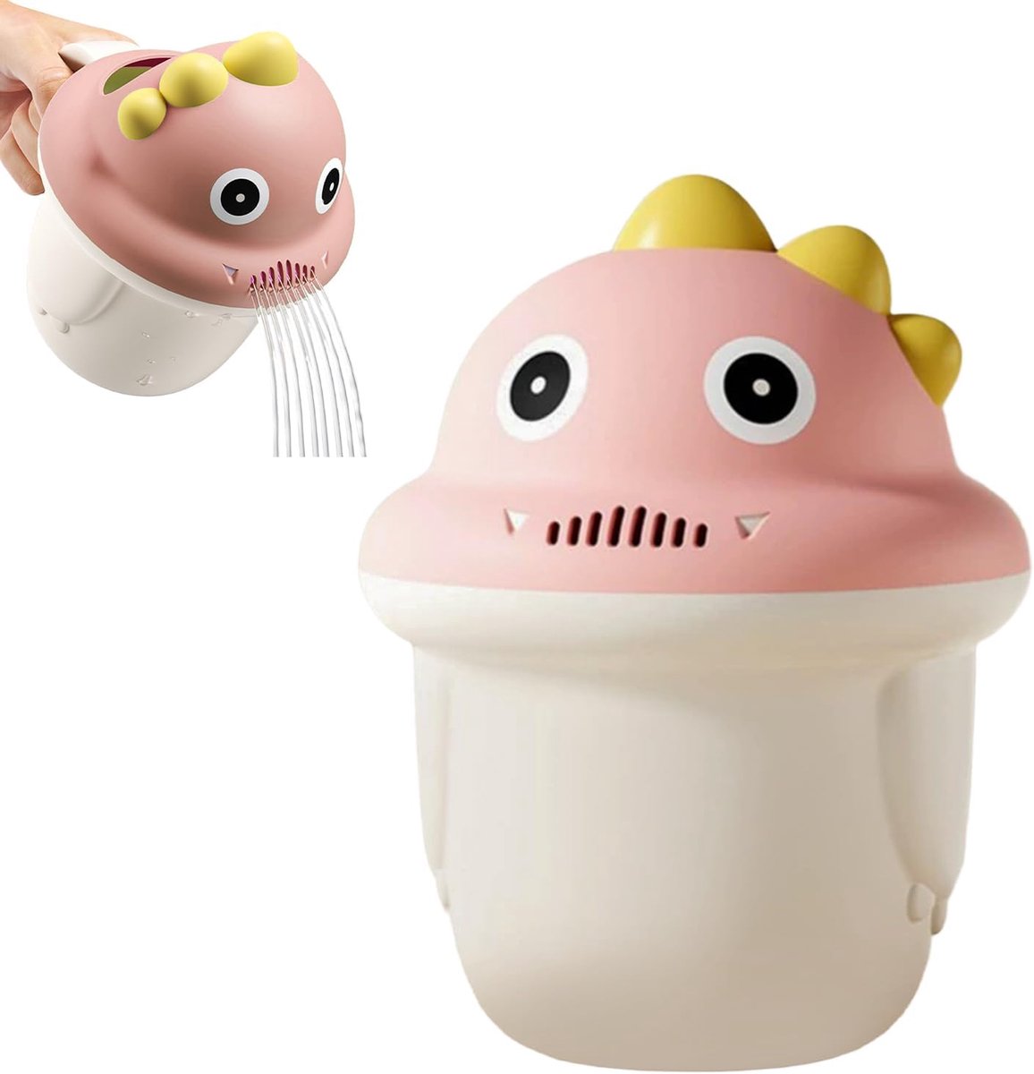 SnelShoppen - Baby Shower Pot voor Haarwassen, Schattig Cartoon Ontwerp, Hoge Kwaliteit PP, Veilig voor Kinderen, Baby Bad Accessoires, Ideaal voor Th