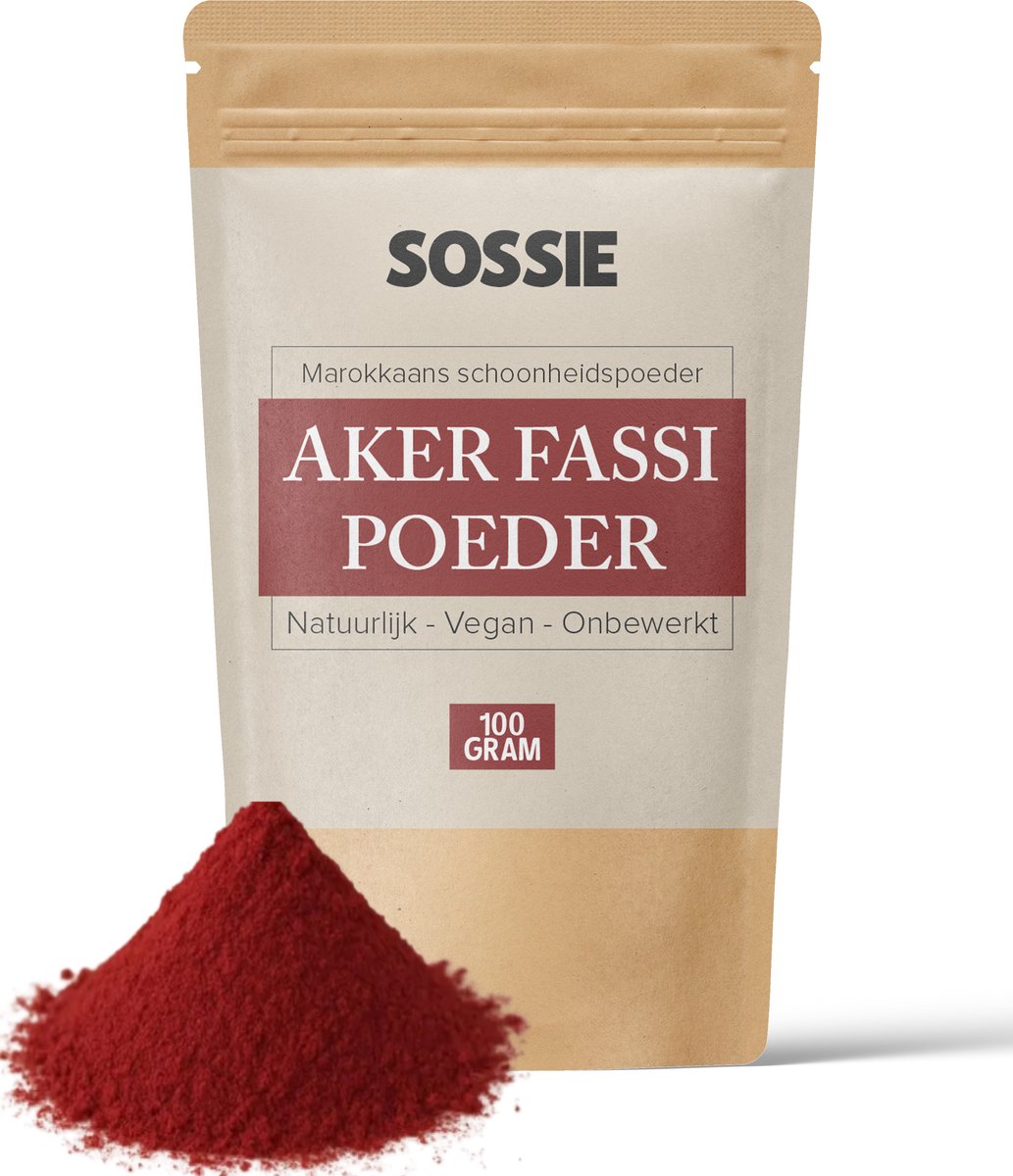 Aker Fassi Poeder – 100 Gram – Traditioneel Marokkaans Schoonheidspoeder – 100% Natuurlijk
