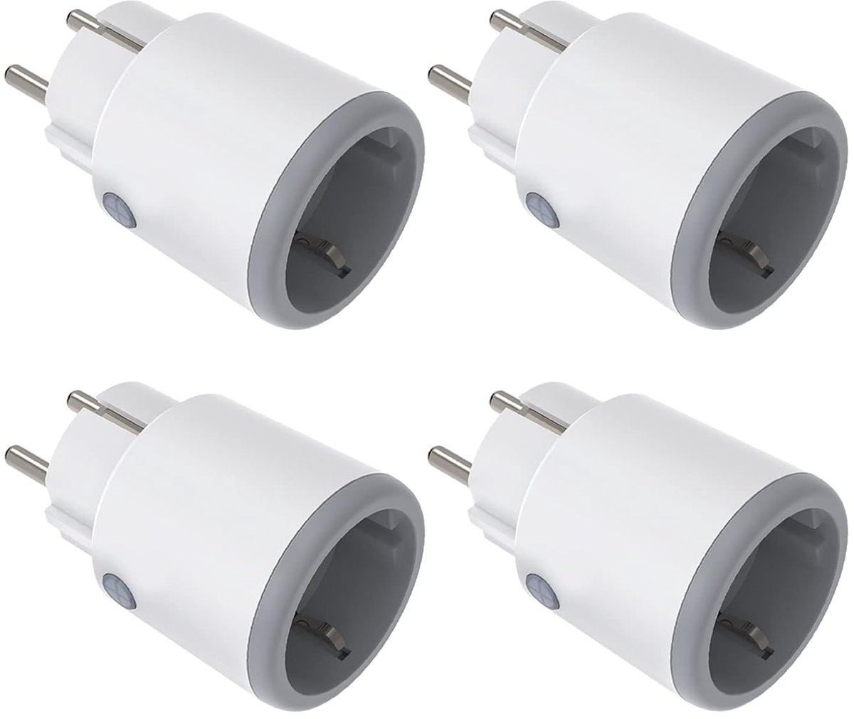 SnelShoppen - Zigbee Smart Socket 16A met Huidige Meting, Slimme Stekker met Afstandsbediening en Stemcontrole, Programmeerbare Smart Plug voor Alexa