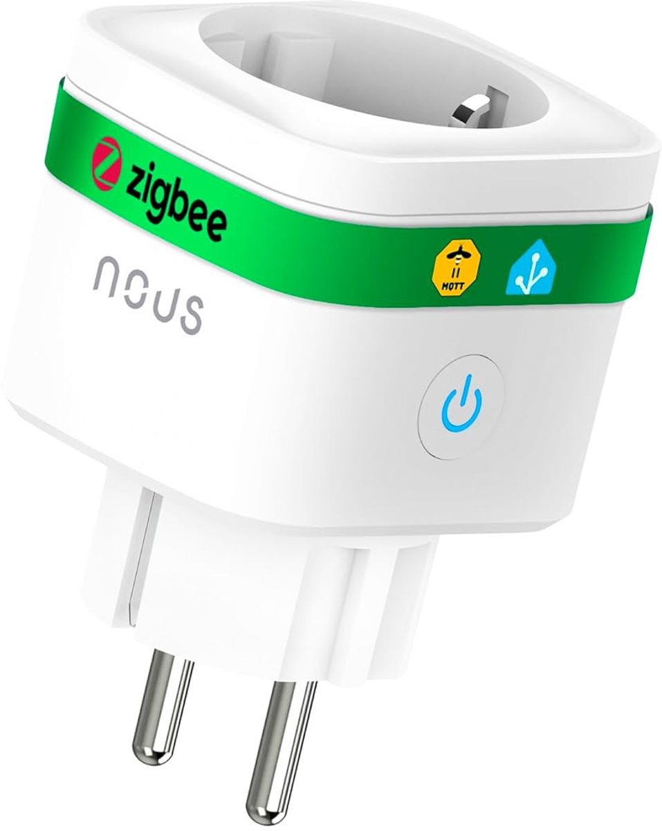 SnelShoppen - ZigBee Smart Socket 16A met Energie Monitoring, App en Spraakbesturing, Timer en Schema's, Compatibel met Alexa en Google Home
