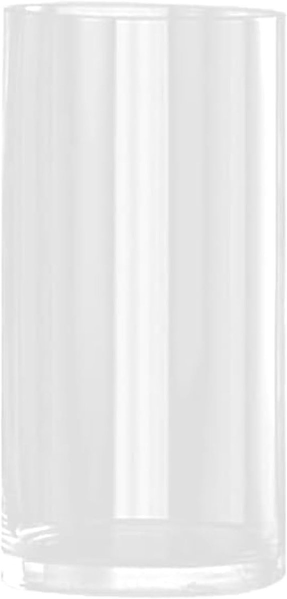SnelShoppen - Grote Transparante Cylinder Vaas 30 cm Hoog - Elegante Glazen Vaas voor Bloemen - Moderne Decoratie voor Thuis, Kantoor, Bruiloft en Fee