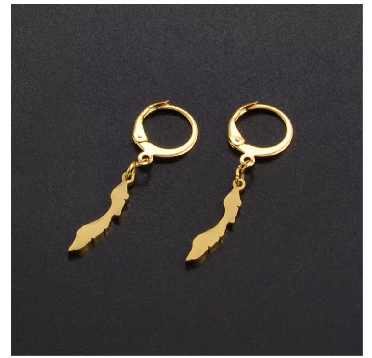 Maevi® Oorbellen 'Curacao' - Kleur: Goud - Oorring / Oorhanger / Oorbel - Curacao / Korsou / Dushi Korsou - Hoge Kwaliteit RVS / Stainless Steel - Verkleurt niet - Incl. Luxe Verpakking - Curaçao Oorbellen Set - Cadeau Vrouw / Dames - Oorringen