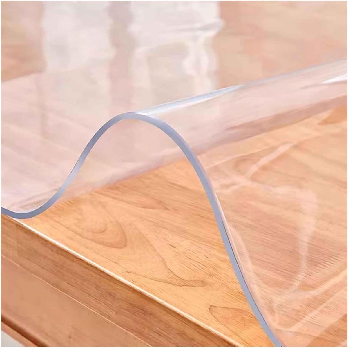 Tafelhoes PVC - Tafelkleed Beschermer - Meubels Beschermen - 2 mm Dik Robuust - 90 x 160 cm - Transparant
