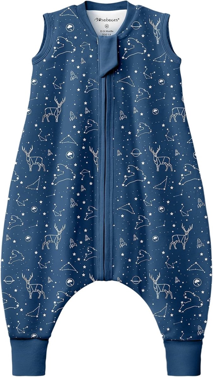 SnelShoppen - Kinderslaapzak 1.0 Tog voor Baby's, Luchtig Katoen, Ideaal voor Lente, Zomer, Herfst, 65 cm (6-12 maanden)