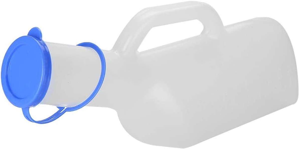 SnelShoppen - Draagbare Urinal voor Mannen, 1000Ml Capaciteit, Spill Proof Herbruikbare Pissfles met Deksel, Stevige Plastic Urinaal voor Kinderen en