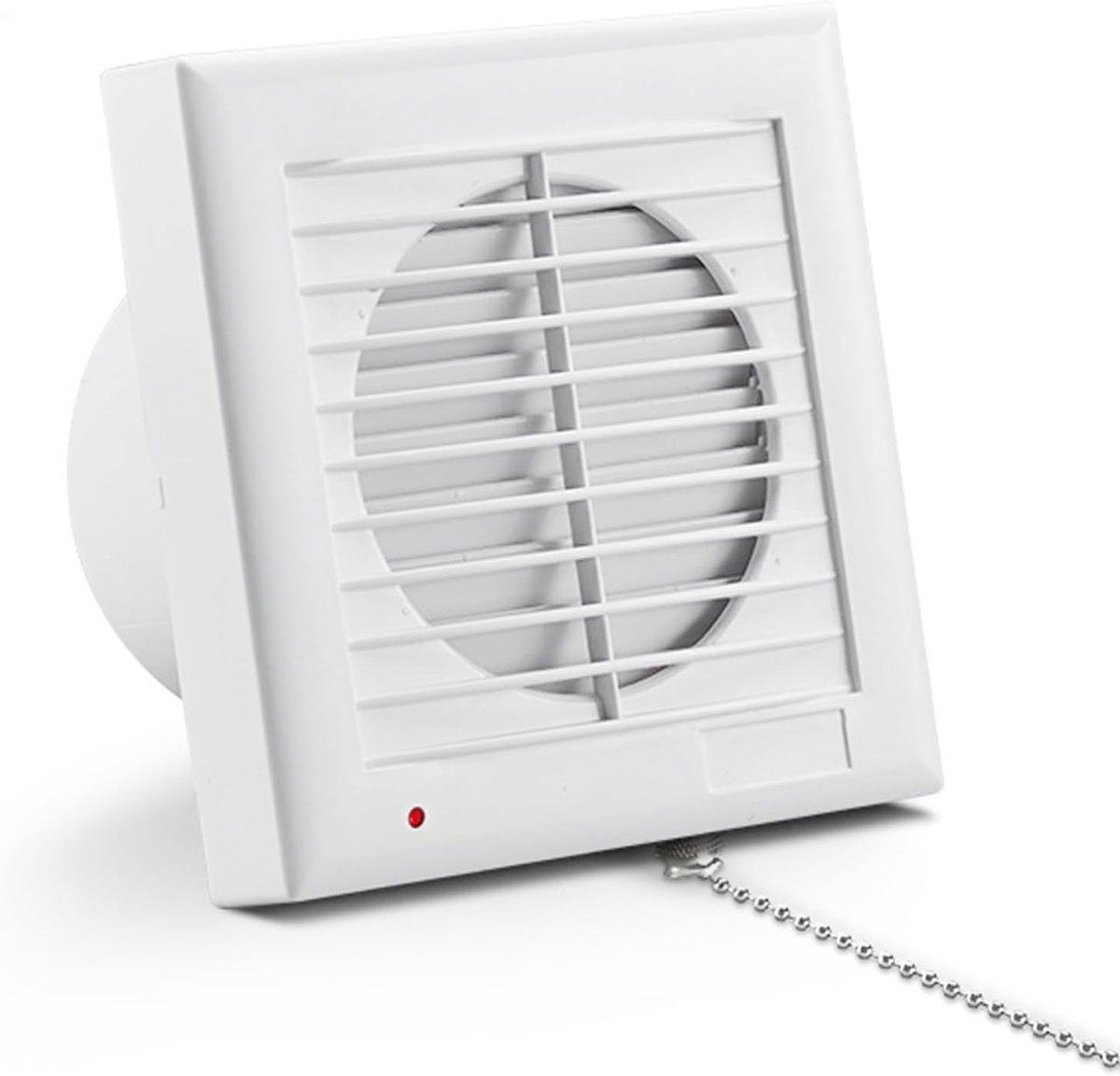 SnelShoppen - 100mm 12W Ventilator met Luik en Trigger voor Keuken, Badkamer, Garage - 130m³/h, 4 Inch Wand- en Raamventilator voor Verslucht