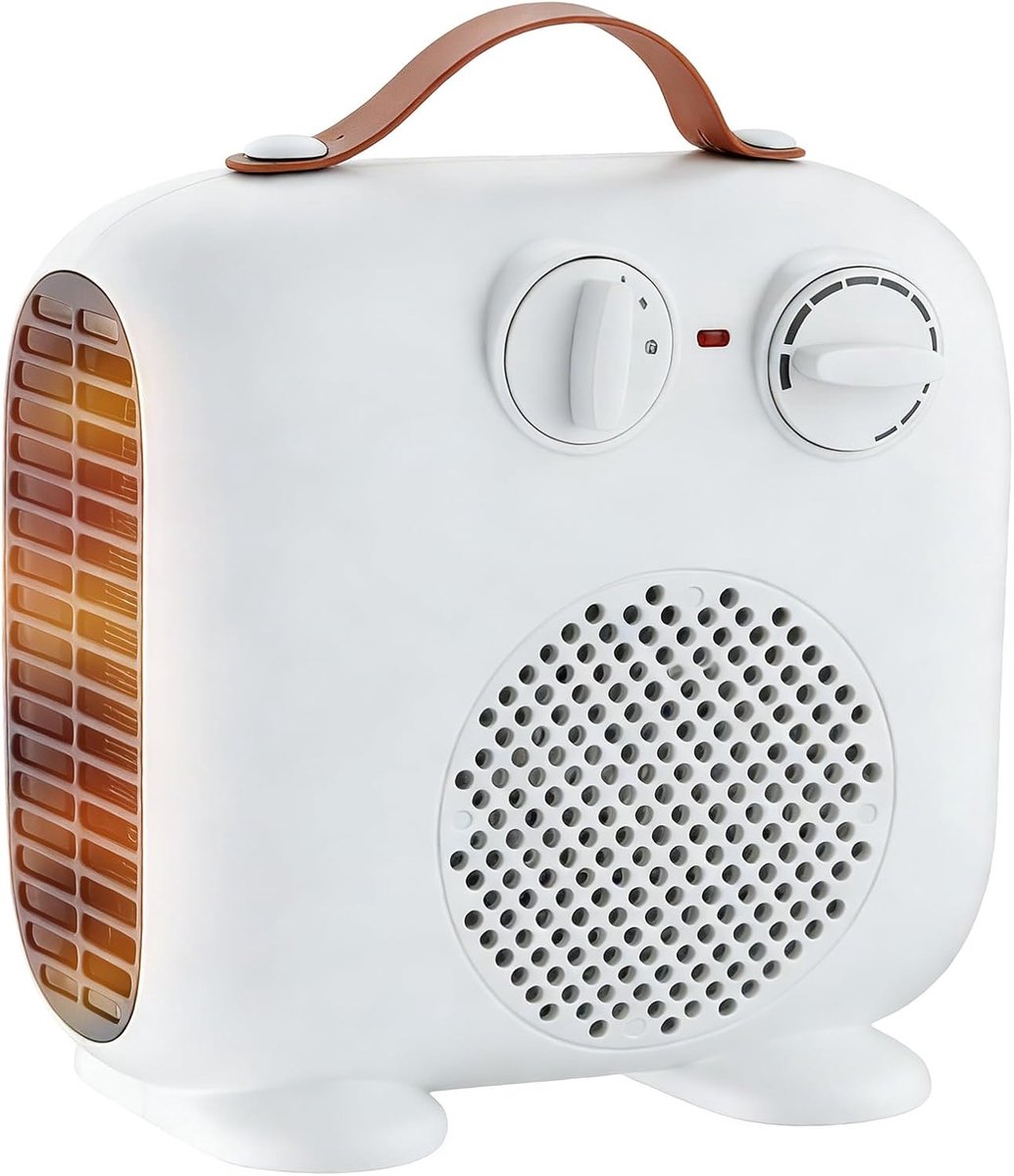 SnelShoppen - Heating Fan, Energiezuinige Ventilator Kachel, Compacte Verwarming voor Badkamer en Binnen, Mobiele Ruimteverwarming, Snel Verwarmen, Id