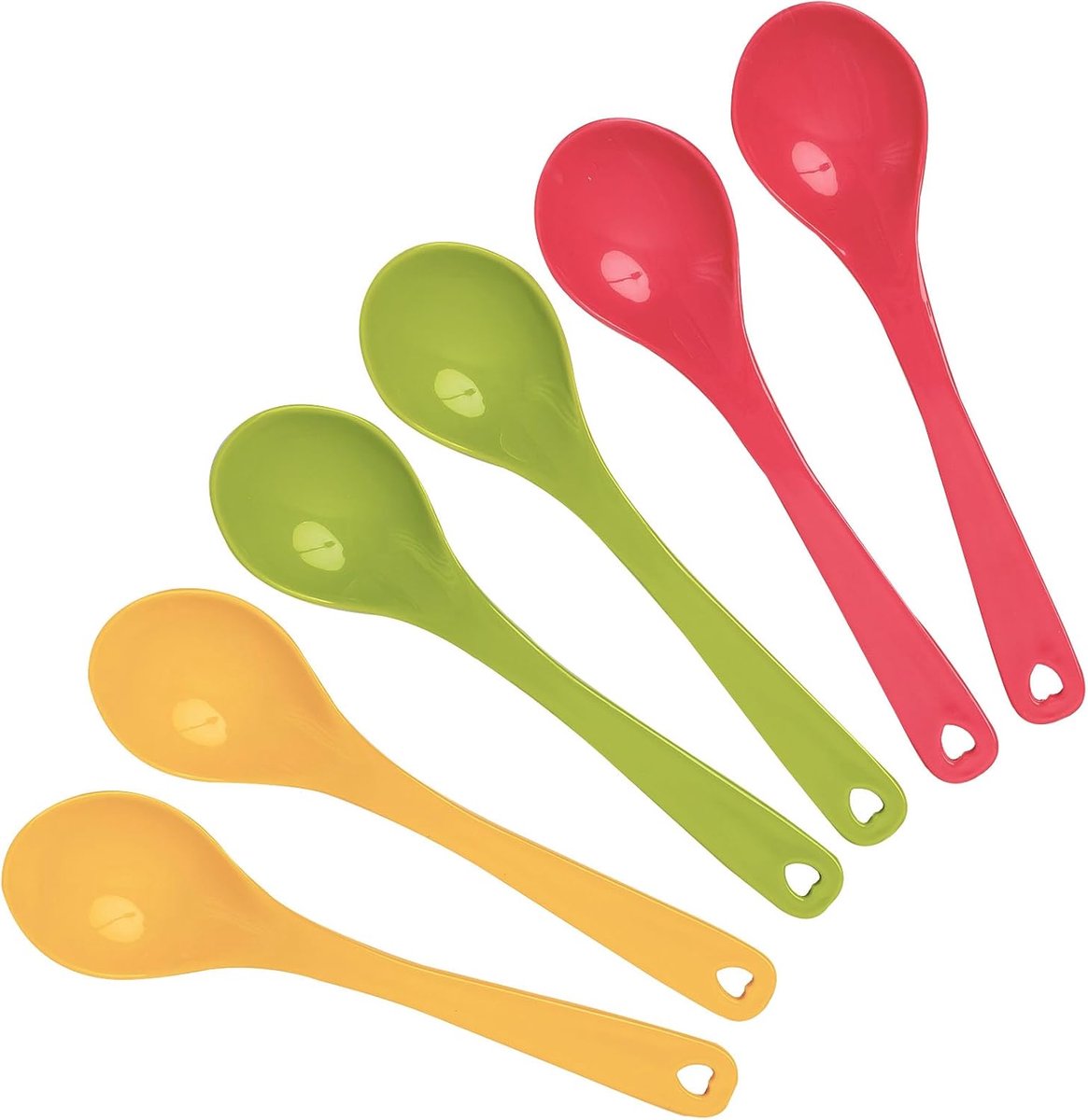 SnelShoppen - 24-pack Plastic Lepels - Kleurige Dessert Lepels, Eitjes Lepels, Yogurt Lepels, Duurzaam en Handzaam voor Keuken, Feest, IJs, en Ontbijt