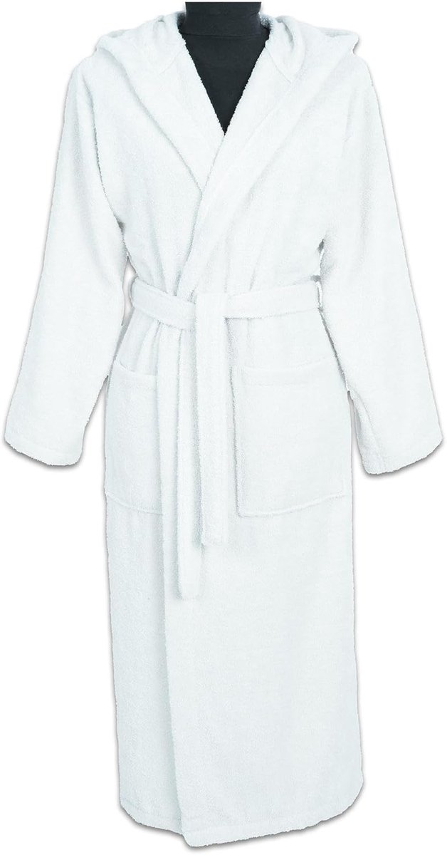SnelShoppen - Luxe Badjas met Capuchon, 100% Katoen, Zacht en Absorberend, Ideaal voor Spa en Thuis, Unisex, Perfect voor Ontspanning en Wellness