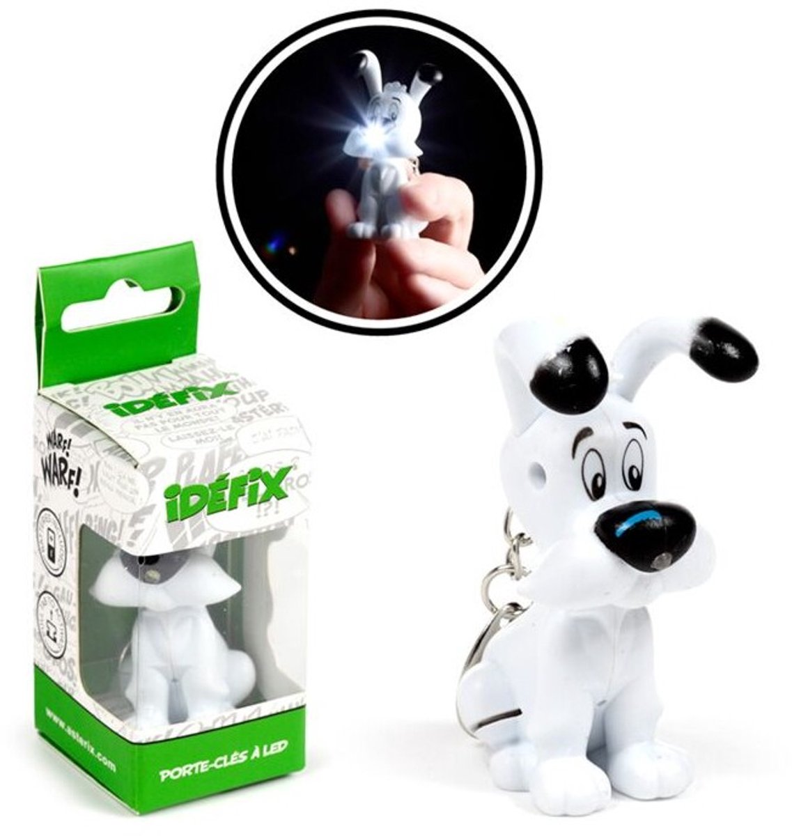 Idefix -dogmatix- asterix led sleutelhanger