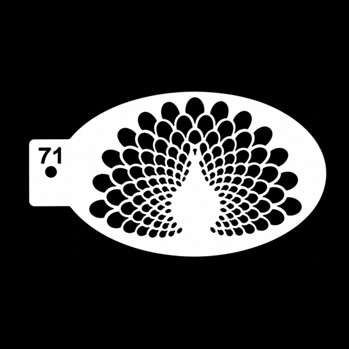 Elegant Peacock Stencil