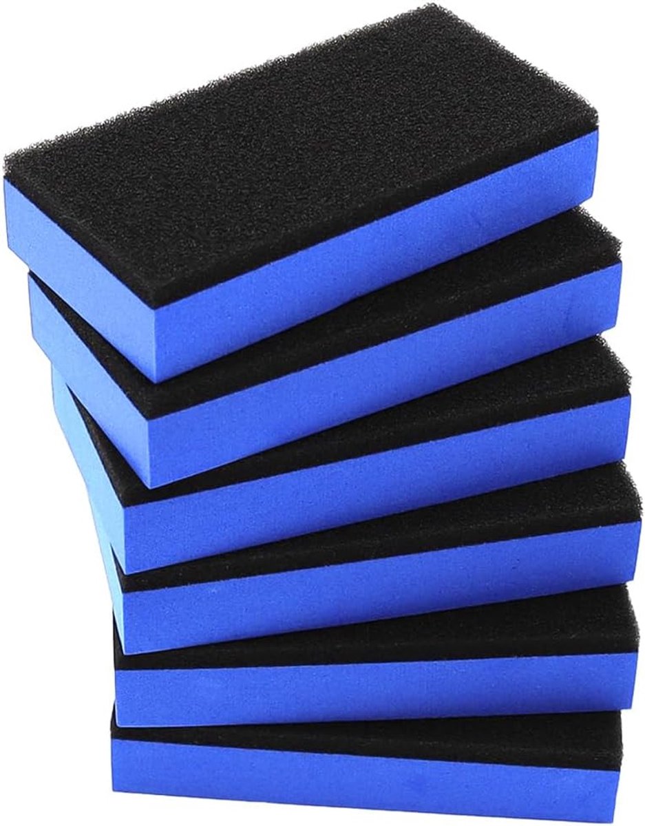 SnelShoppen - 6 Pcs Polijstschuim voor Auto - Hand Polijstschuim - Universeel Schuim voor Auto Polijsten - Hoogwaardige Sponsen voor Lakverzorging - Z
