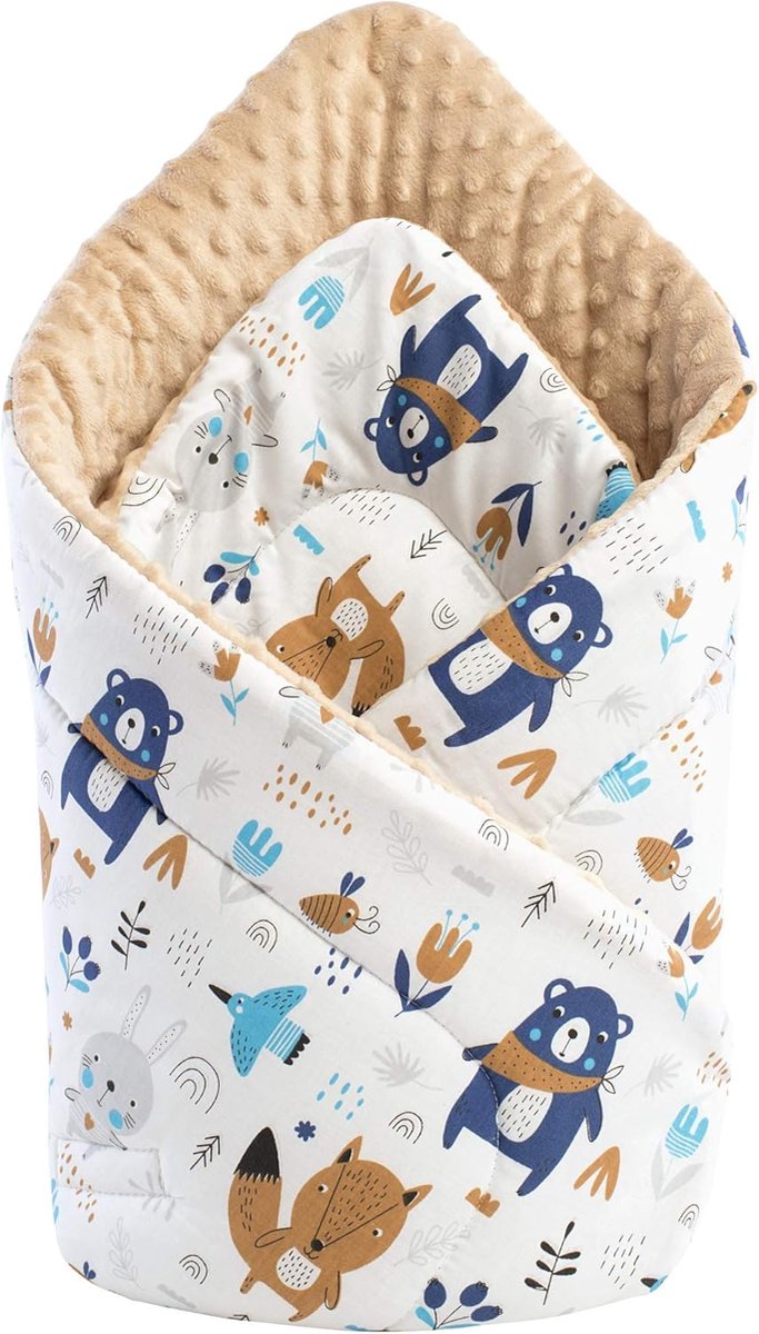 SnelShoppen - Multifunctioneel Kussen 75x75 cm van 100% Katoen Minky - Dubbelzijdig Zacht en Antiallergisch voor Baby's - Ideaal als Kussen, Deken, Ma