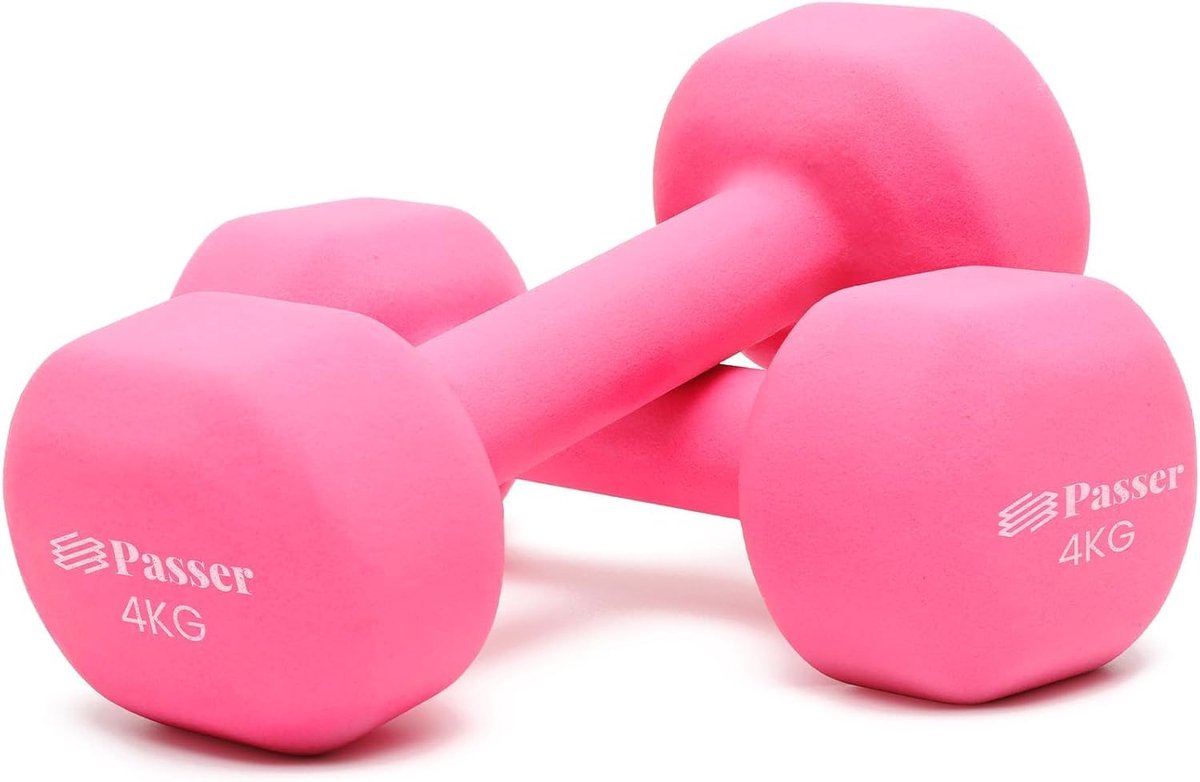 Thijox - Neopreen Halterset voor Dames en Kinderen - Korte Halters Set van 2 - Antislip Gewichten Voor Yoga, Pilates, Krachttraining, Fitness, Thuis W