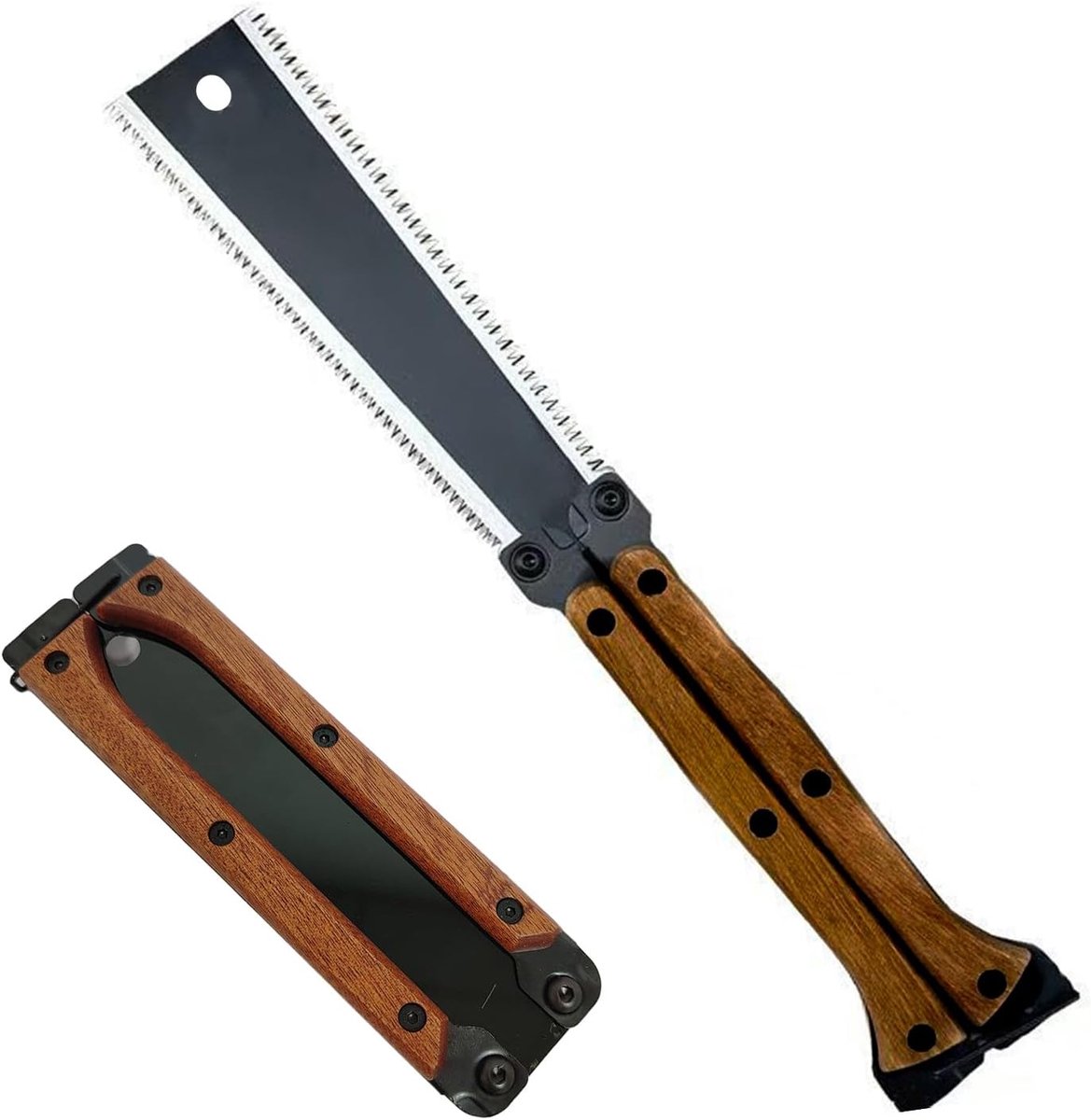 SnelShoppen - 16cm Opvouwbare Japanse Snoeizaag met SK5 Stalen Blad en Driezijdige Tanden voor Houtbewerking, Tuin en DIY Projecten - Perfect voor Sno