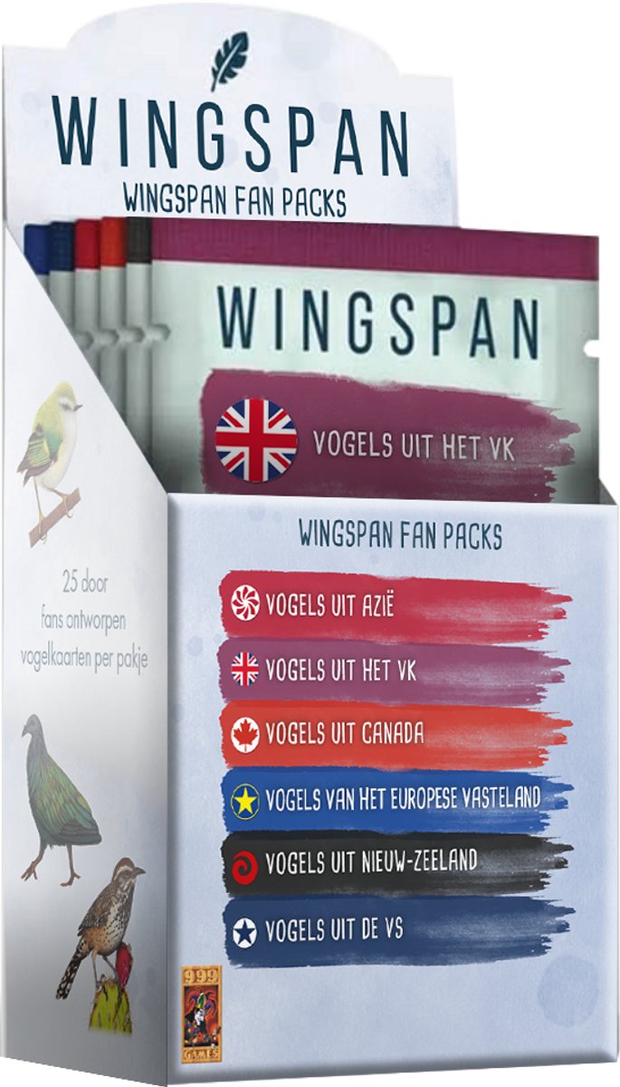 999 Games - Wingspan Fan Pack Set - Prachtige toevoeging aan je Wingspan-ervaring!