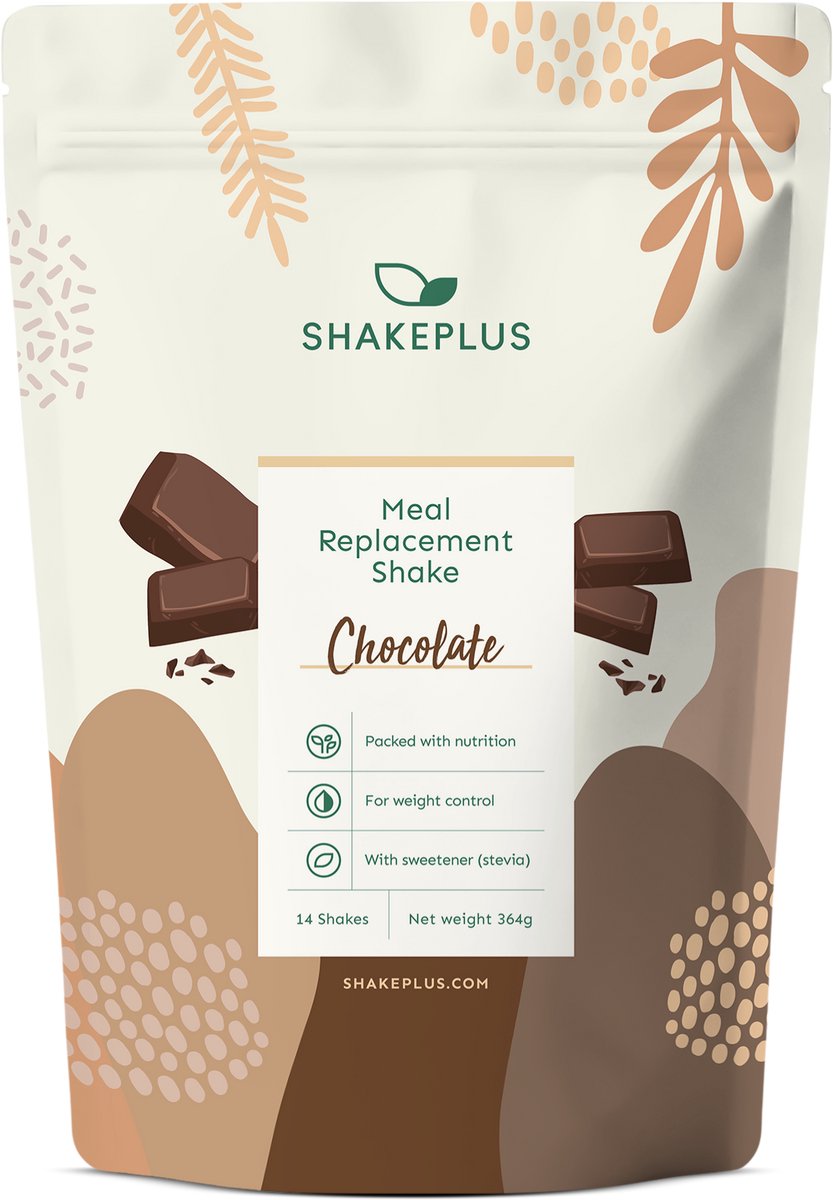 Shakeplus Maaltijdvervanger Shake - Afvallen met Shakes - 14 Shakes - Chocolade