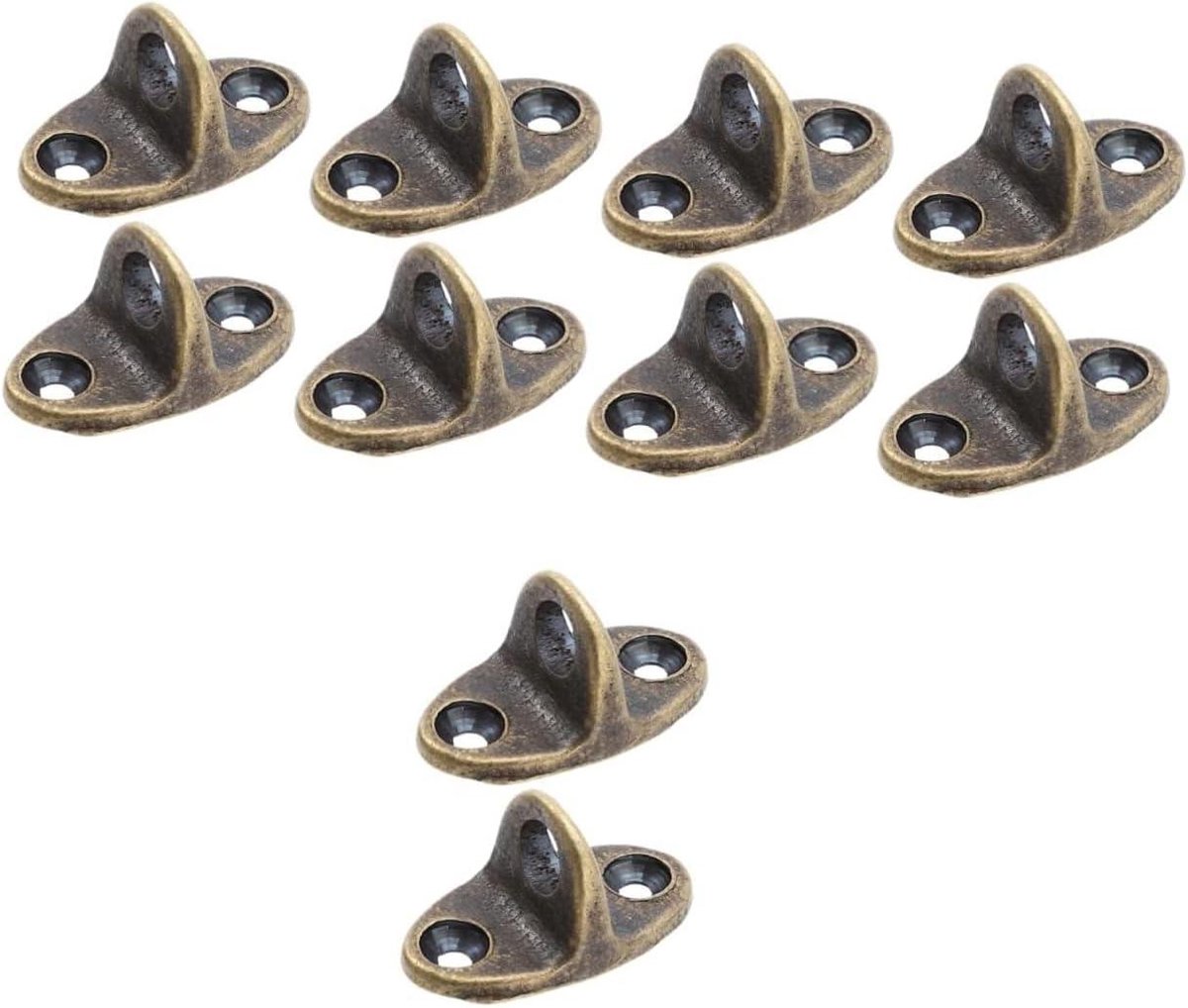 Kroonluchter Haken - Ophanghaken - Decoratie Ophangen - Antiek Design - 10 Stuks - Messing
