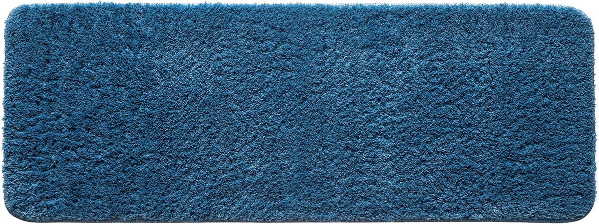 SnelShoppen - Absorbente Badmat Antislip 45x120 cm Blauw - Microfiber Douchematt, Groot Deurmat, Keuken- en Badkamer Tapijt voor Veiligheid en Comfort