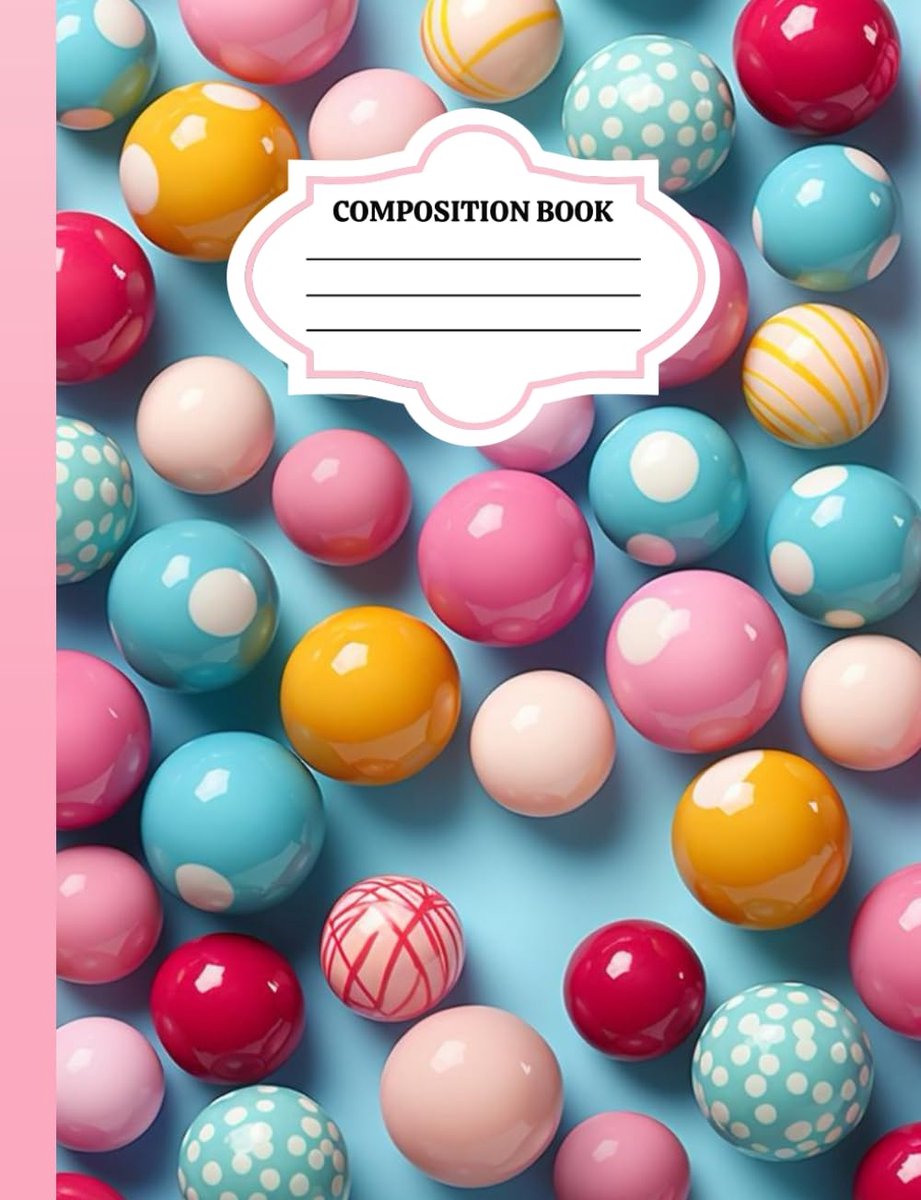 SnelShoppen - Gumball Dreams Notitieboek - Creatief Schrijfboek met Gumball Cover - 120 Pagina's - Perfect voor School, Werk, Kunst, en Notities - Kle