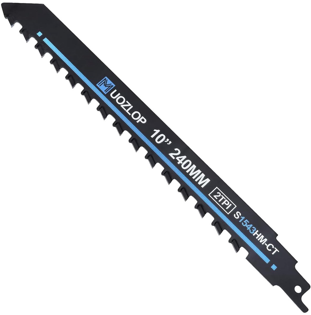 SnelShoppen - Jigsaw Blade 240 mm voor Sable Zaag, Carbide Stenen Zaagblad, 1 Stuk, Ultra-Breed, Snelle Snede voor Aerated Beton, Metaal, Baksteen, Be